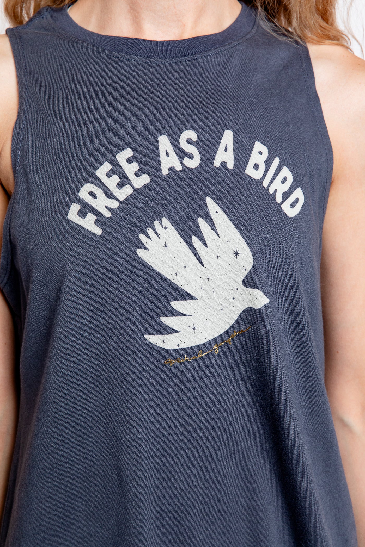 Spiritual Gangster Free Dove Jade Muscle Tank