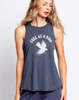 Spiritual Gangster Free Dove Jade Muscle Tank