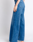 PAIGE Aneesa 31" Wide Leg Raw Hem