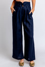 Stillwater Linen Knotch Waist Pant