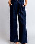 Stillwater Linen Knotch Waist Pant