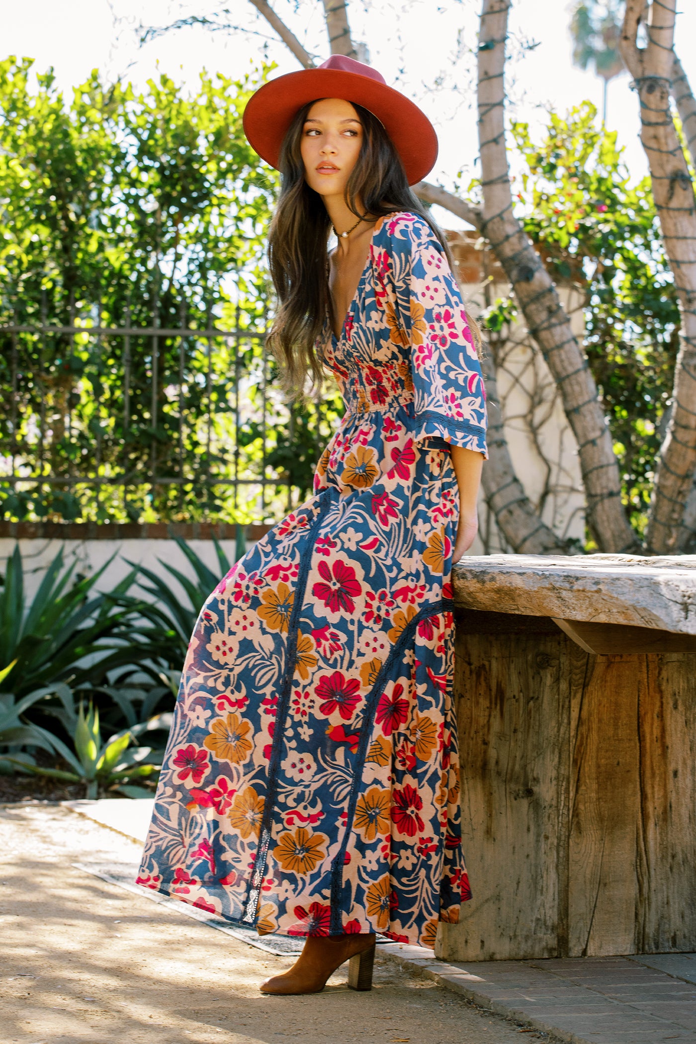 Free People Printed Dixie Maxi