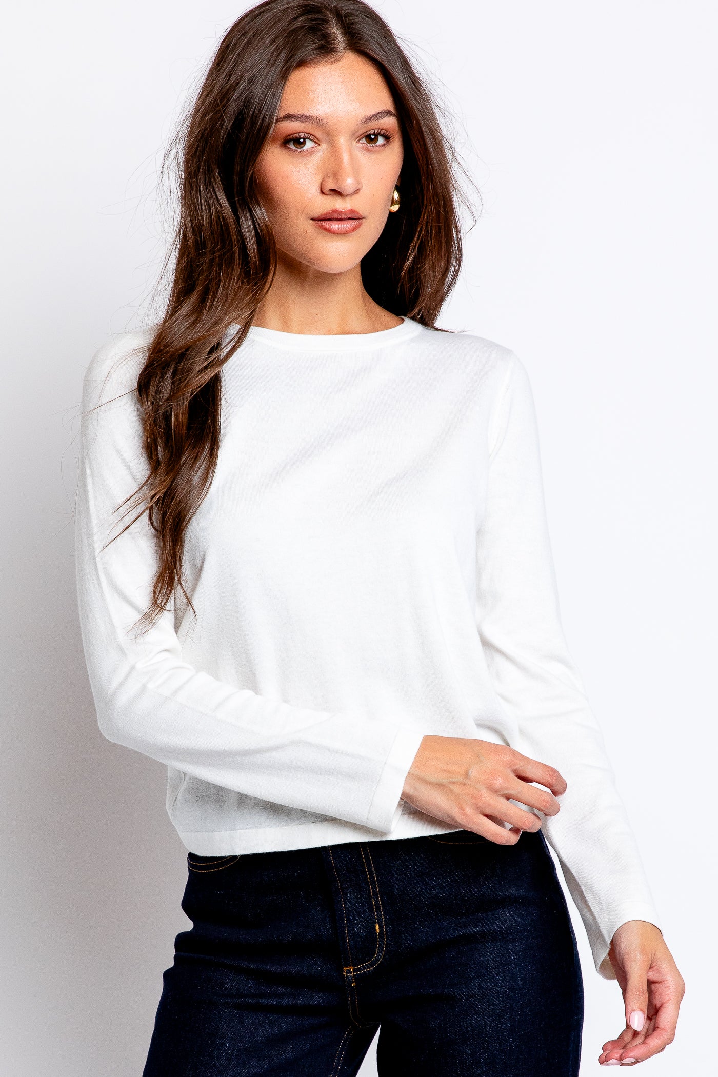 Rails Cotton Cashmere Long Sleeve Tee