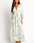 Milio Milano Floral Seersucker Maxi Dress