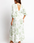 Milio Milano Floral Seersucker Maxi Dress