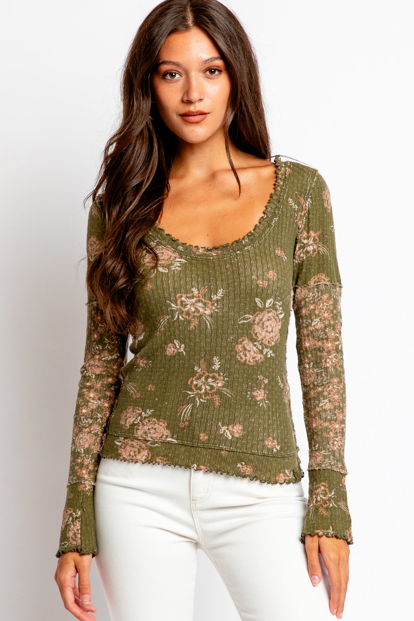 Free People Clover Printed Thermal