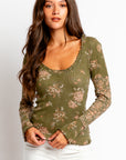 Free People Clover Printed Thermal