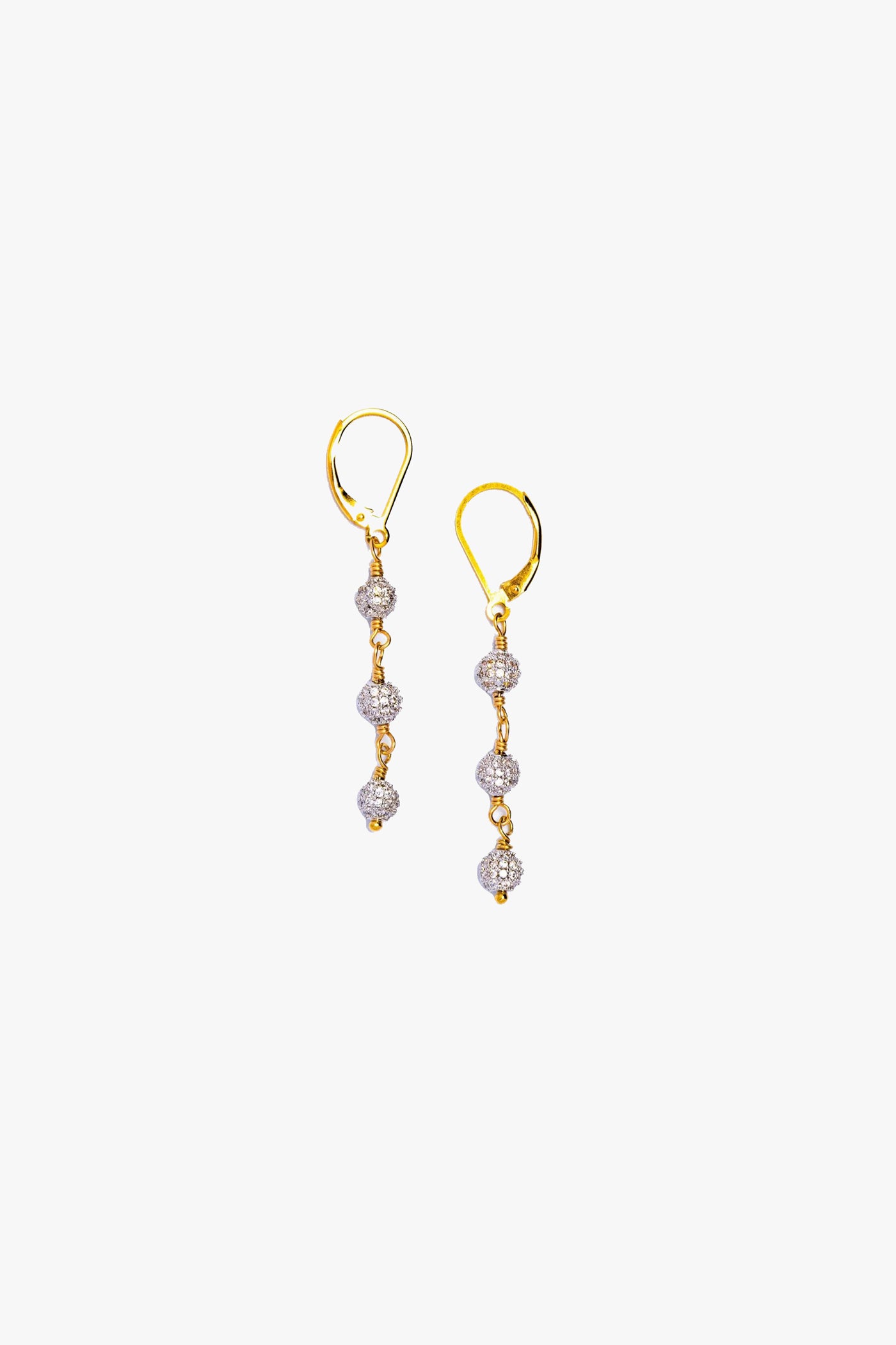 Lisa Marie Jewelry Triple CZ Earrings