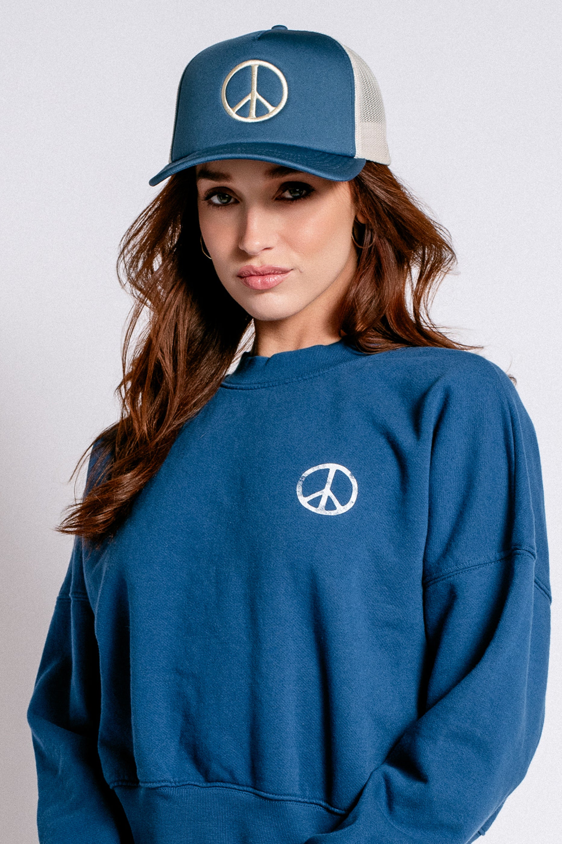 Spiritual Gangster Peace Trucker Hat