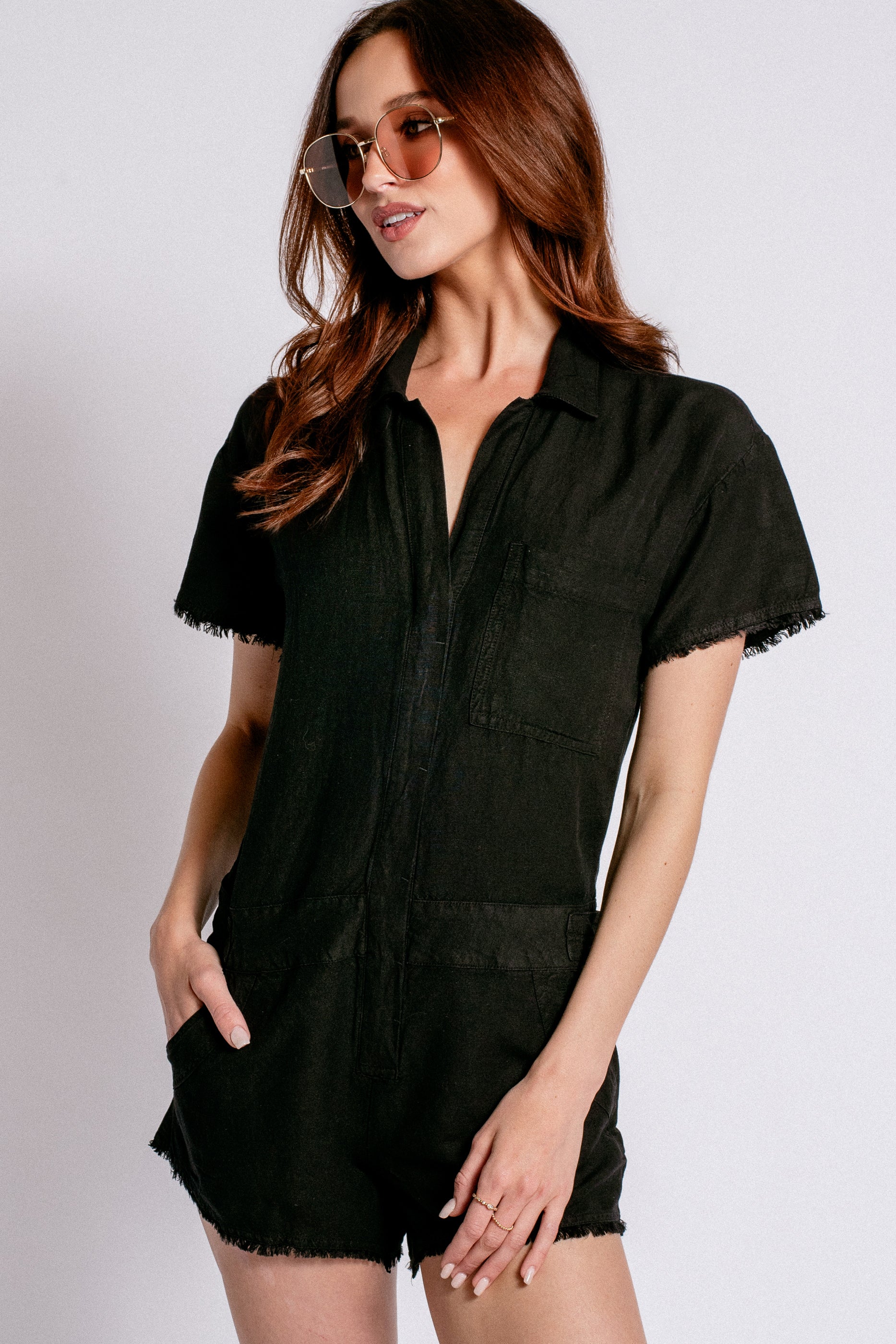 Young Fabulous & Broke Felix Raw Edge Romper