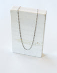 Sadie Jo Jewelry Co. Rhodium/Silver Figaro Chain