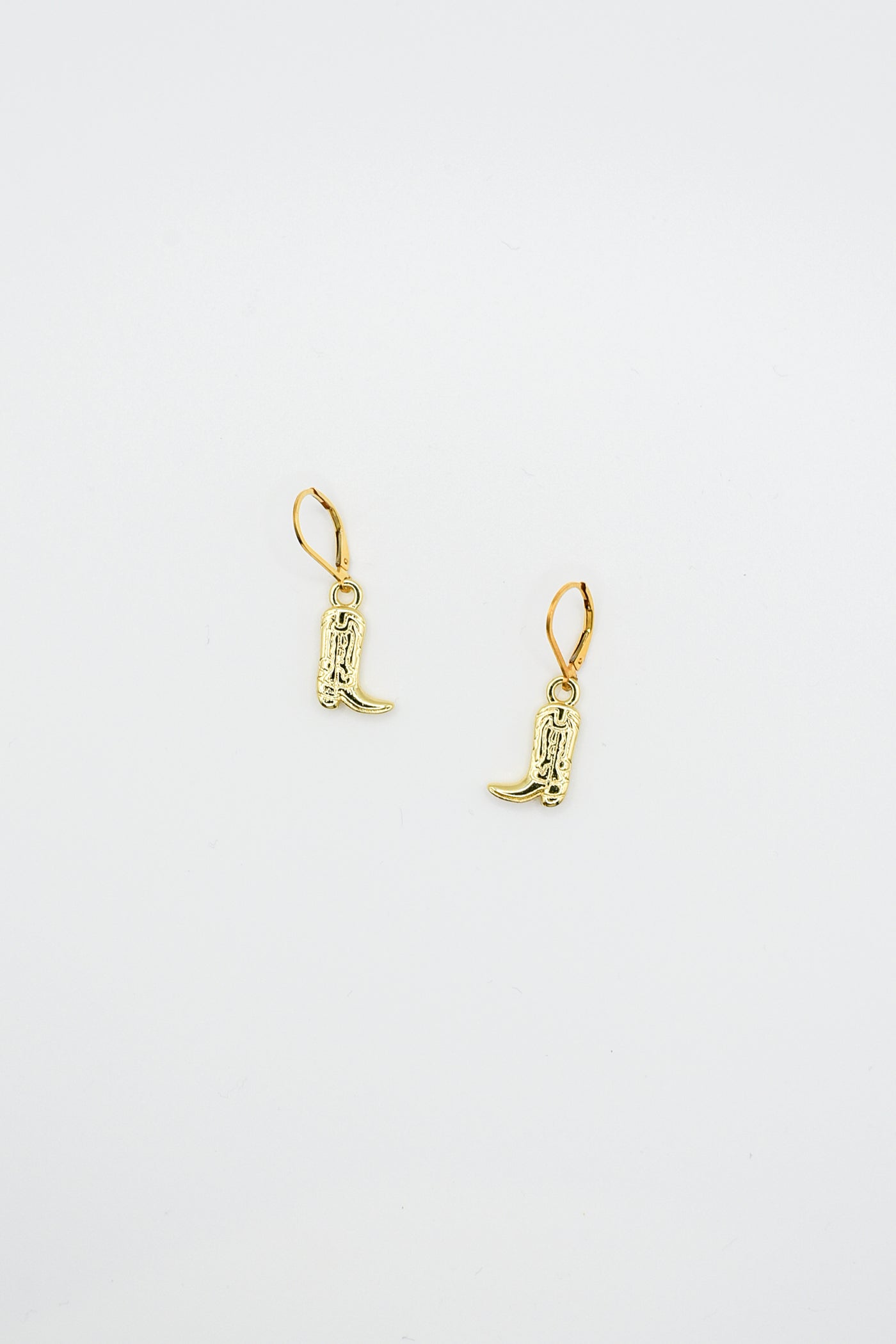 Lisa Marie Jewelry Gold Cowboy Boot Earrings