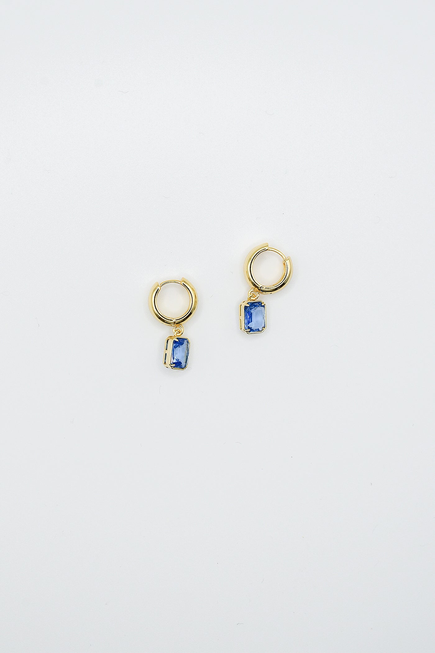 Lisa Marie Jewelry Hoops with Blue CZ