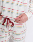 PJ Salvage Joy To The World Stripe Jammie Pant