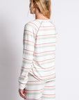 PJ Salvage Joy To The World Stripe Top