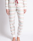 PJ Salvage Joy To The World Stripe Jammie Pant