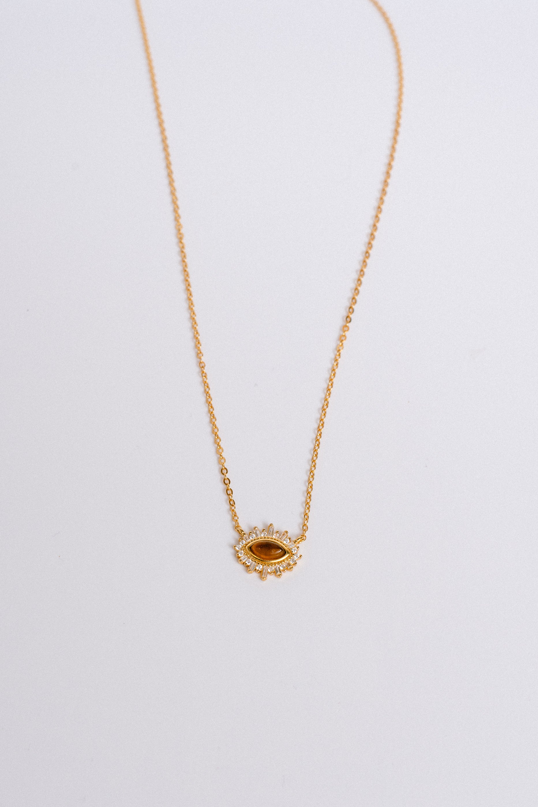 Sherwood Bridge Diamonds Tigers Eye Necklace