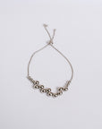 Sherwood Bridge Diamonds Rhodium Bubbles Lariat Bracelet