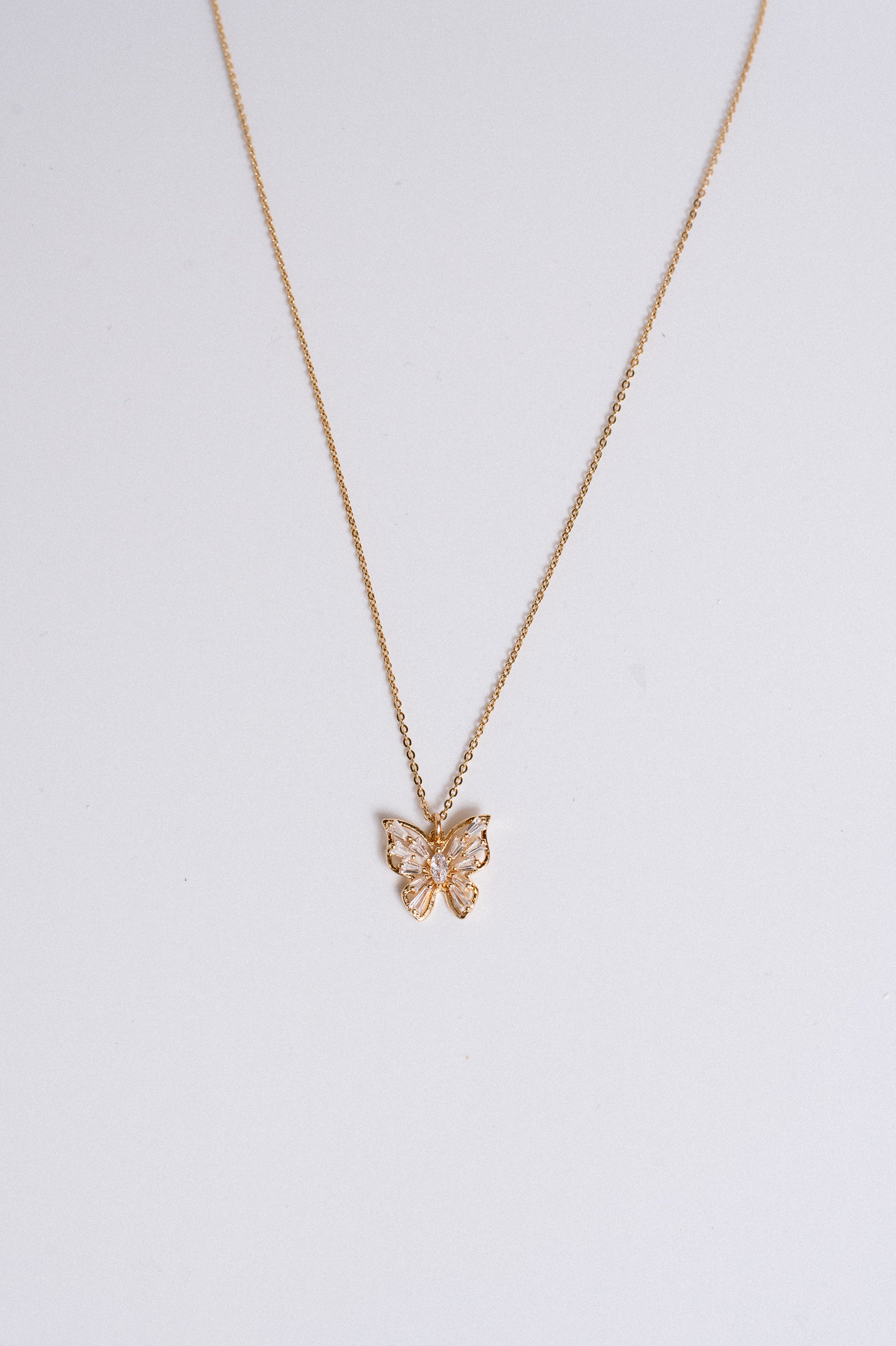 Lisa Marie Jewelry CZ Butterfly Necklace