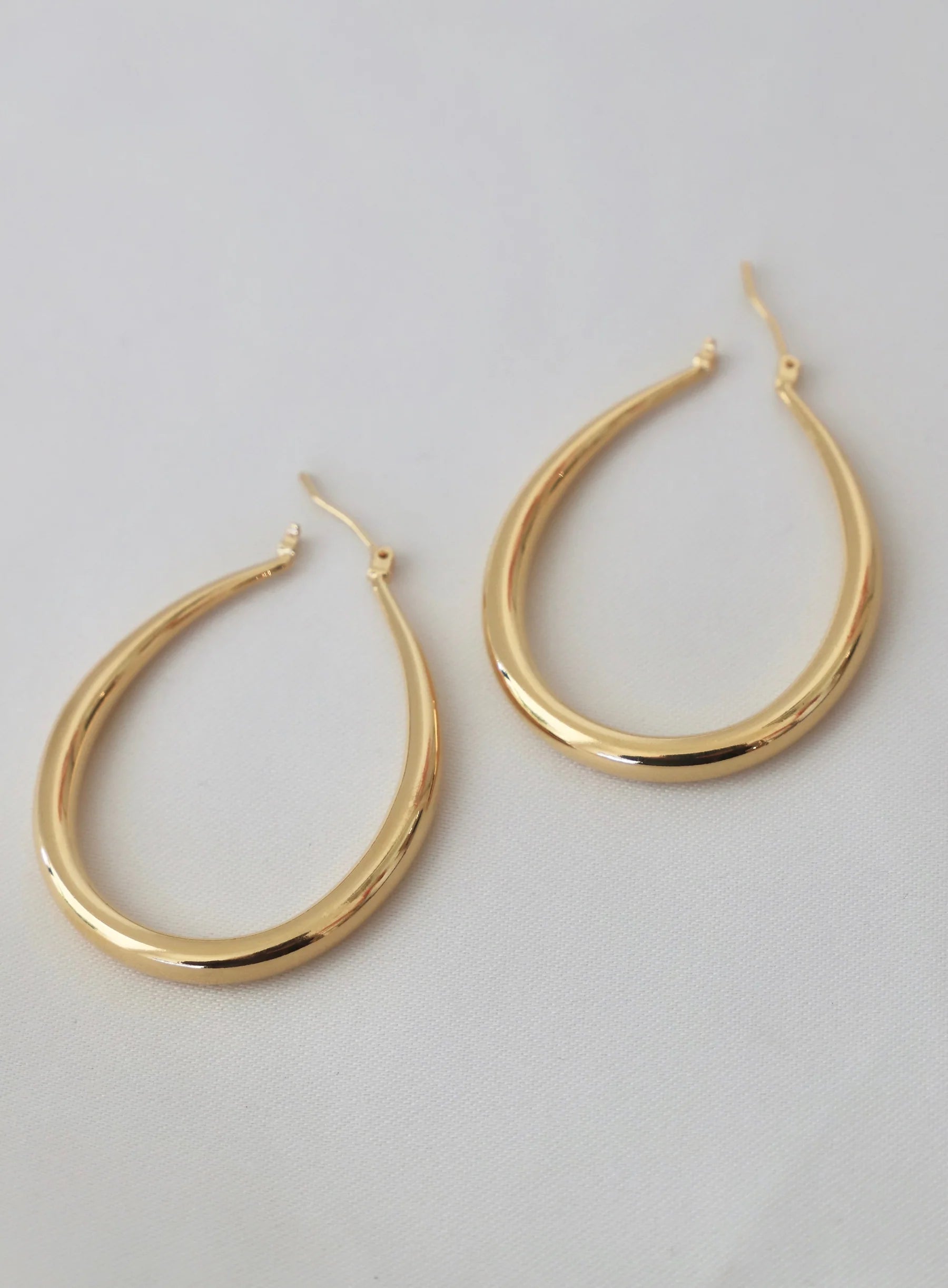 Katie Waltman Jewelry Large Teadrop Hoop Earrings