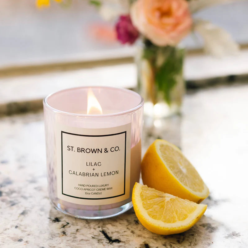 St. Brown &amp; Co. Lilac + Calabrian Lemon Candle