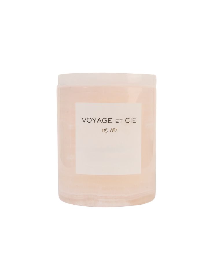 Voyage et Cie Pink Onyx Vessel Candle