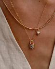 Katie Waltman Jewelry Celestial Charm Lock Necklace