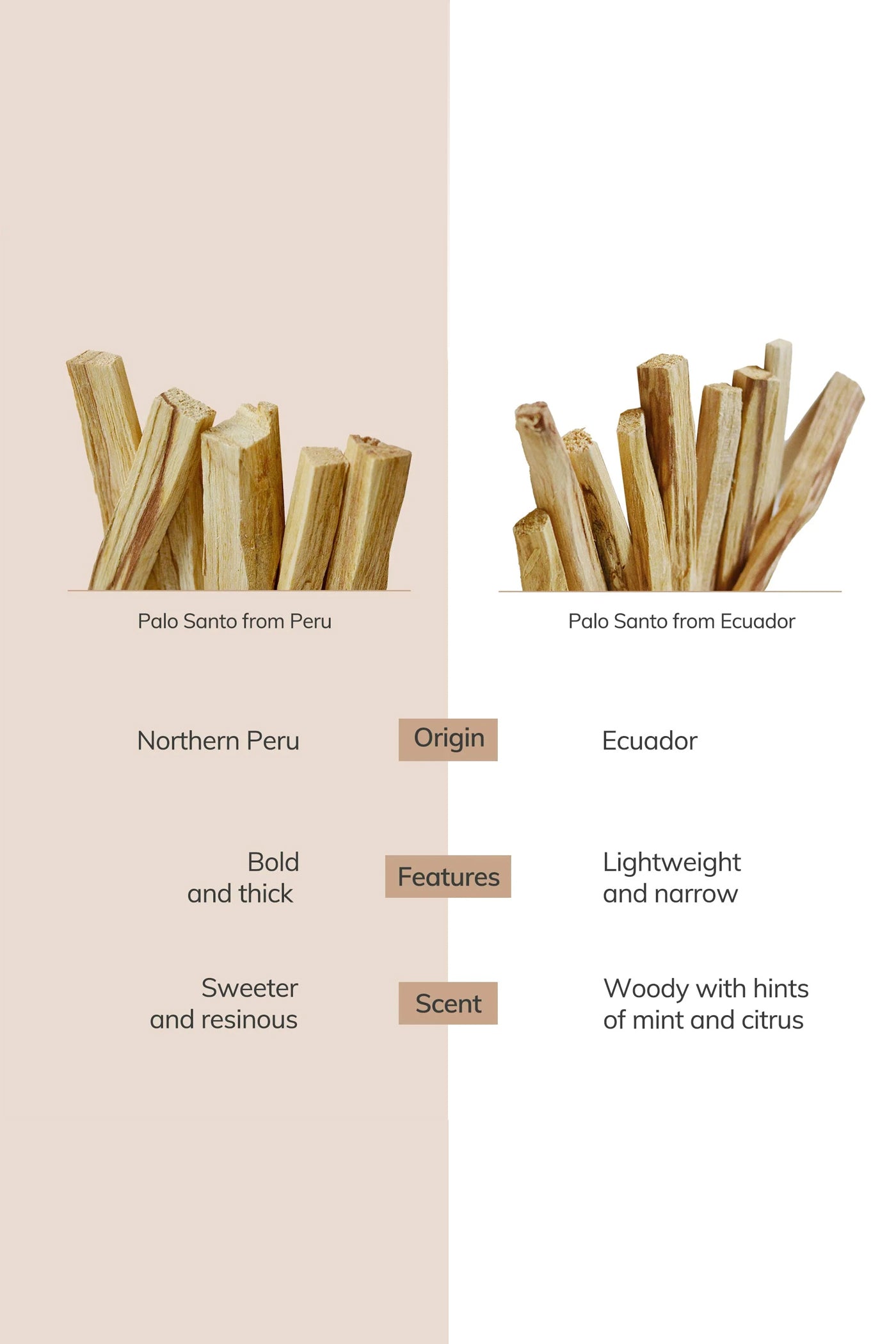 Cedar and Myrrh Peru Palo Santo Sticks