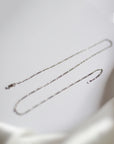 Sadie Jo Jewelry Co. Rhodium/Silver Figaro Chain