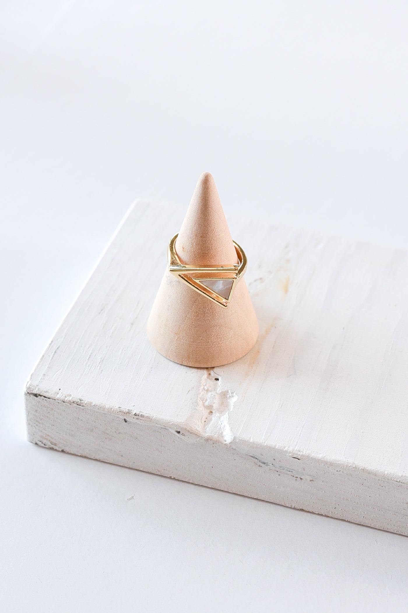 Lisa Marie Jewelry Triangle Pearl Ring